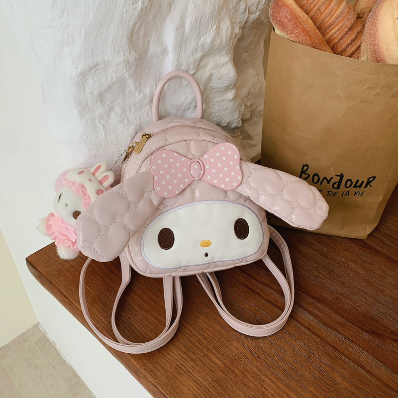 Mochila de dibujos animados para viajar mochila de niñas 2026 verano nuevo lindo arco de moda dulce mochila