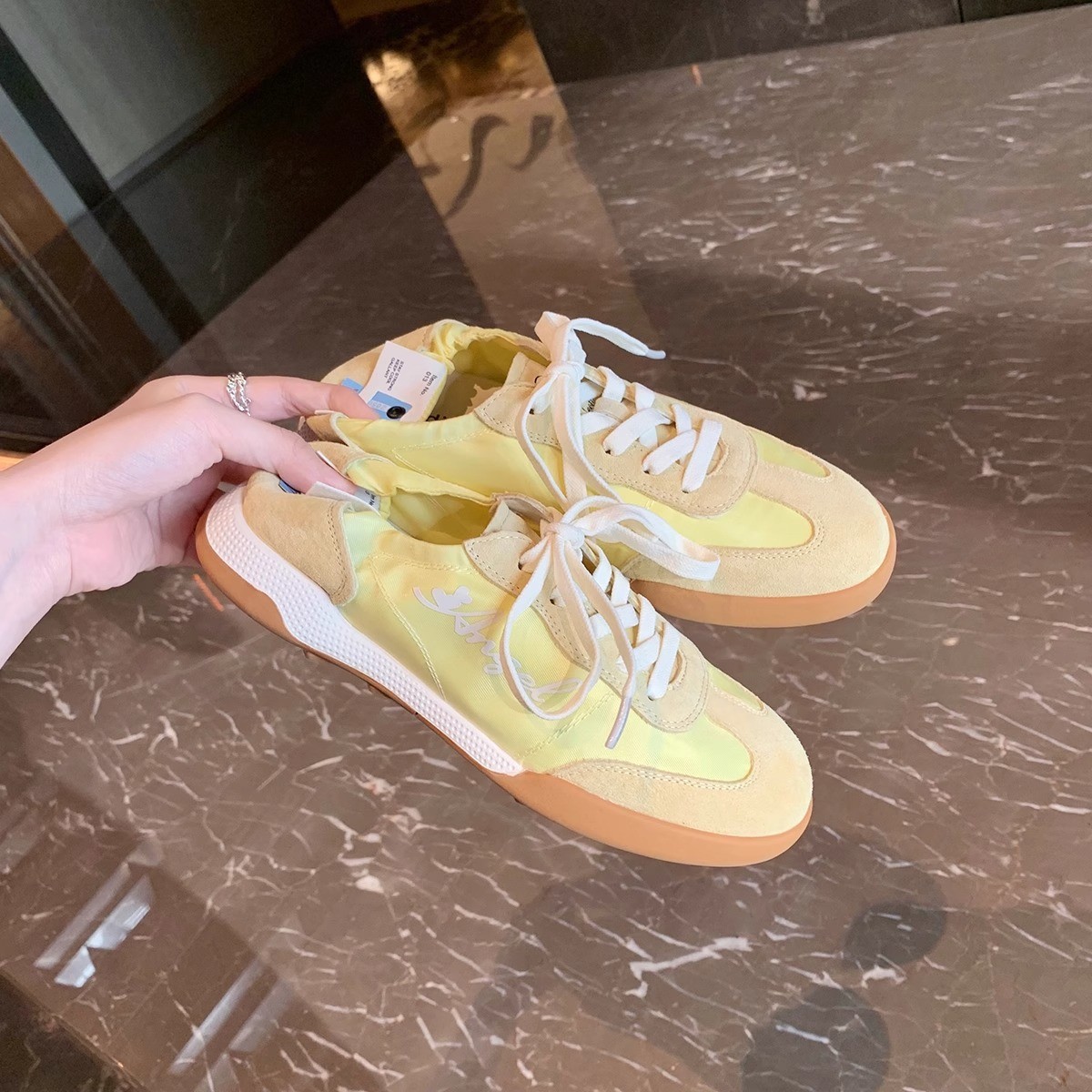 Gu Yun Ballet Lithe Series~Soft Soled Genuine Leather 2024 New Sports Forrest Training Shoes For Women Autumn_voghion.com