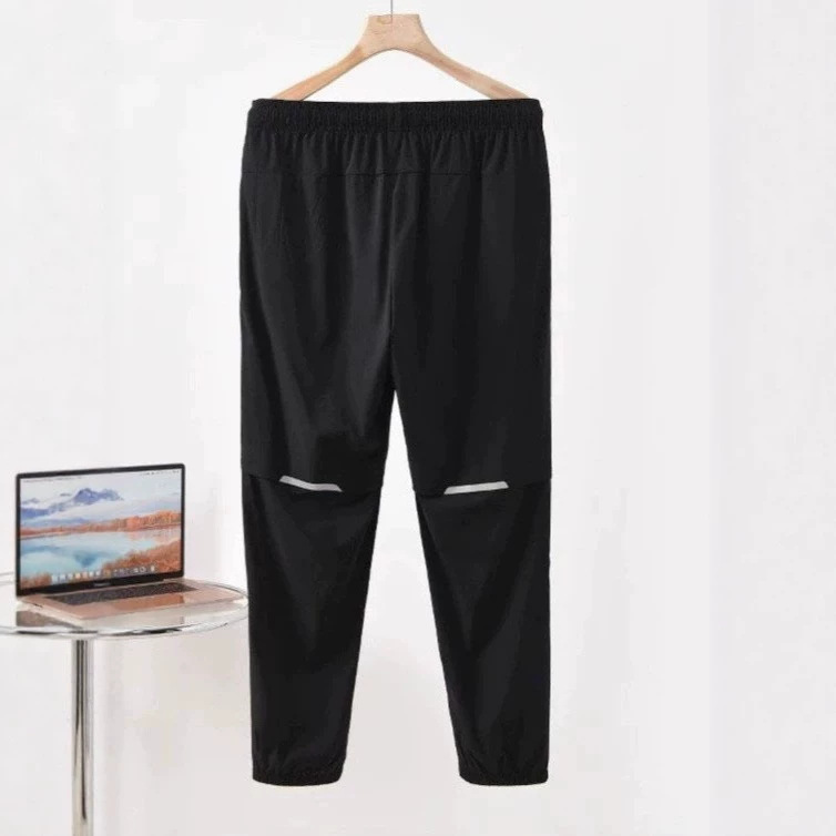 Cross-Border Foreign Trade Style N Elastic Quick-Dry Breathable Casual Pants with Reflective Strips, Unisex Casual Sports Pants