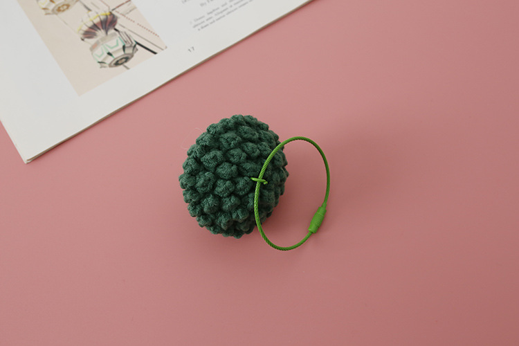 1 Piece Cute Vegetable Yarn Knitting Bag Pendant display picture 3