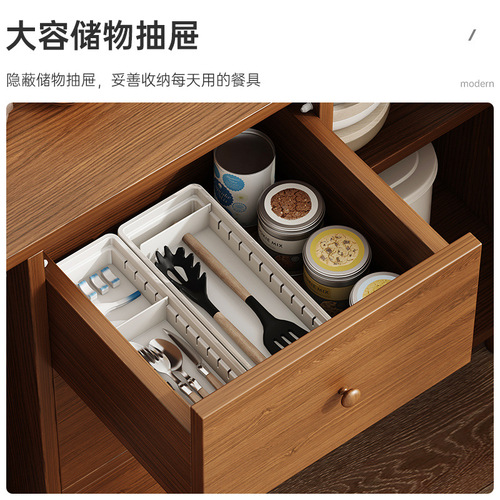 Sideboard living room storage locker log Japanese kitchen home wall cabinet small furniture simple cupboard