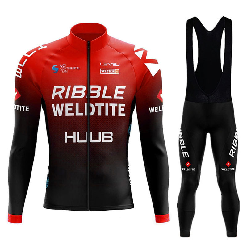 クロスボーダー専用huub騎手服長袖スーツ男性マウンテンバイク自転車服道路騎手装備卸売り