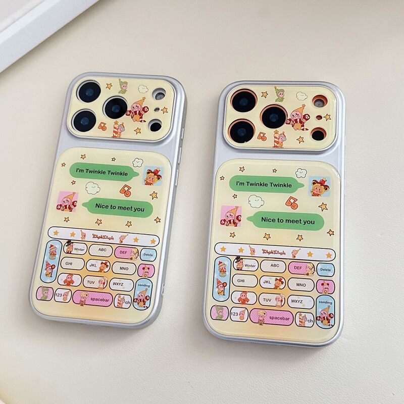 Cartoon Star Character Phone Case Suitable for Apple 17, iPhone 16 Pro Max Electroplated 15 Resin 14 Protective Cover