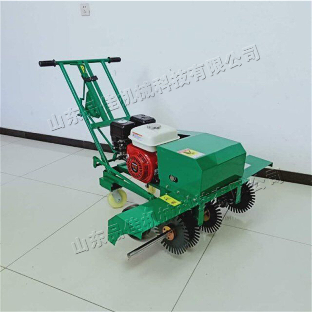 天然草皮画线移植机 人工种植草坪划线机 手推式宽幅旋刀剪草机