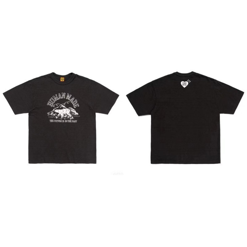 日本アメリカのトレンディなブランドヒューマンドラゴン年限定半袖メンズカップル夏の漫画動物 Tシャツ純綿トップ|undefined