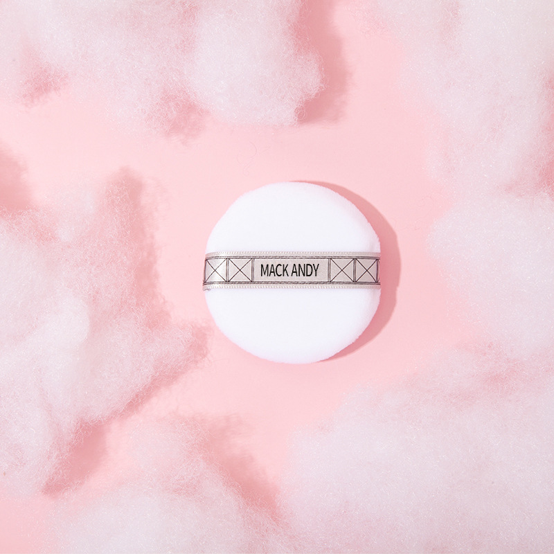 玛可安迪轻盈棉柔粉扑干湿两用手工编制舒适抓粉抖音快手一件代发