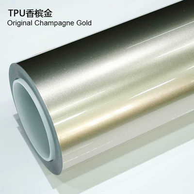 Auto Color Change Film: Colored Car Wrap Car Protective - tpu-champagne-gold-1524mx15m