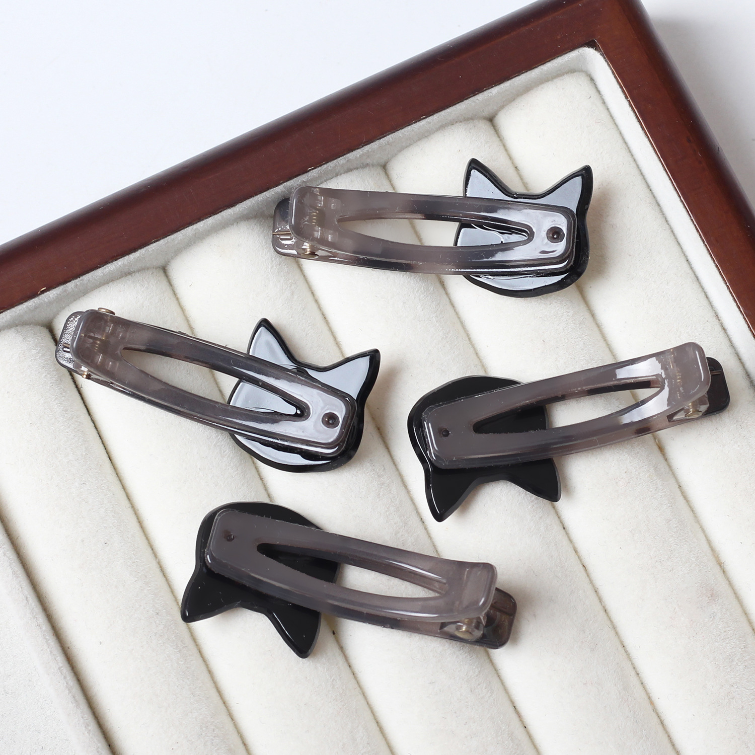 Clip de pico de pato de gato de animal de dibujos animados de plástico coreano, clip lateral de niña dulce, accesorio para el cabello, clip de flequillo de cabello roto en la frente