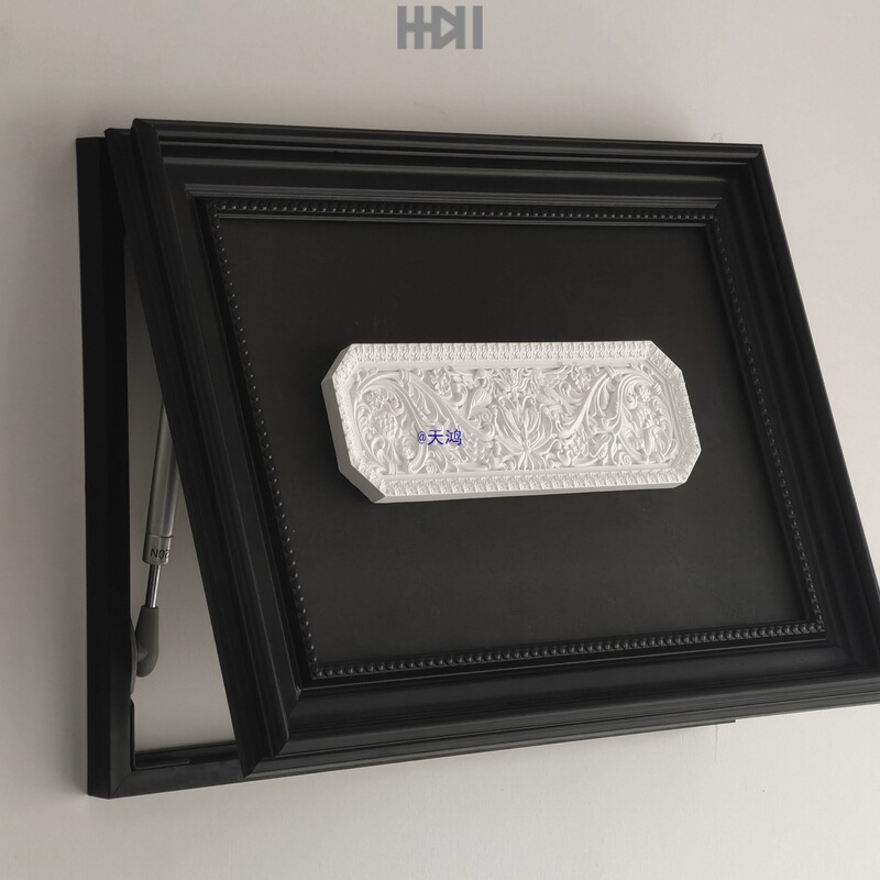 Medieval Style Hydraulic Rod Meter Box Meter Box Covering Cement Stereo Relief Sculpture Decorative Painting Cover Photo Frame