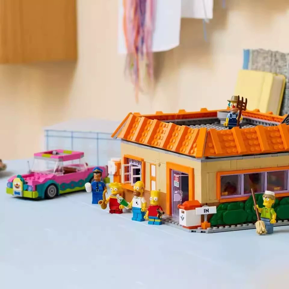 Конструктор, совместимый с Lego 10352 — Krusty Burger Shop, тема «Симпсоны», модульный набор