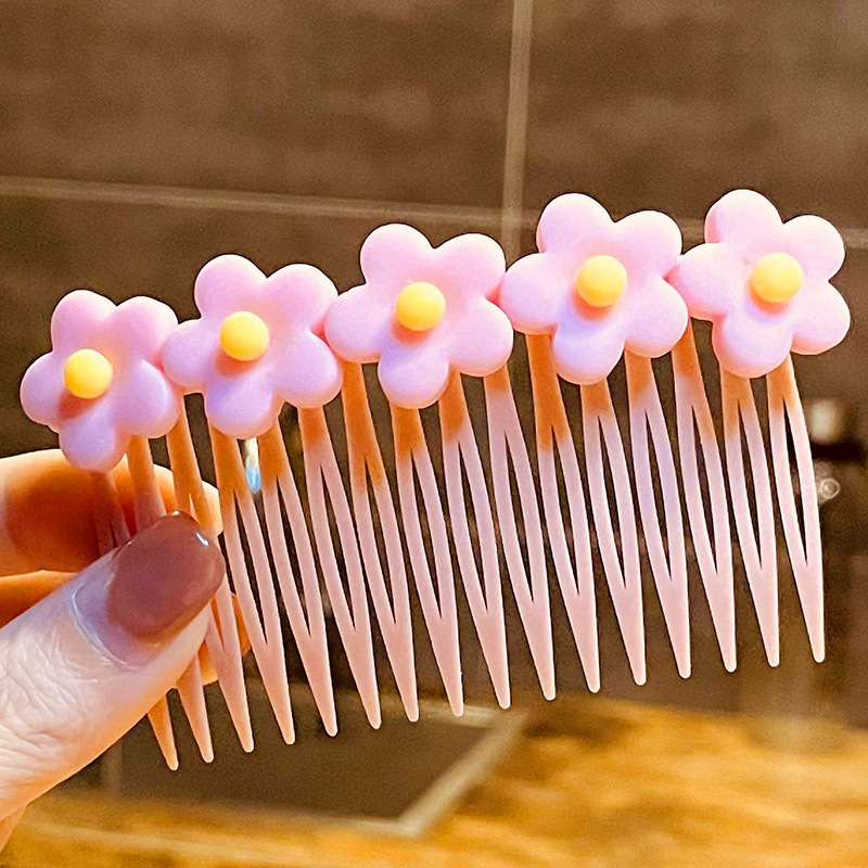 2022 nuevo estilo pelo roto artefacto peine para el cabello niños niña insertar peine accesorios para el cabello flequillos de niña acabado tocado de horquilla de verano