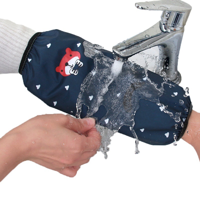 Hogar impermeable a prueba de aceite anti-fouling cocina extendida oversleeve hembra adulta ensanchado hogar Otoño e Invierno anti-sucio manga oversleeve