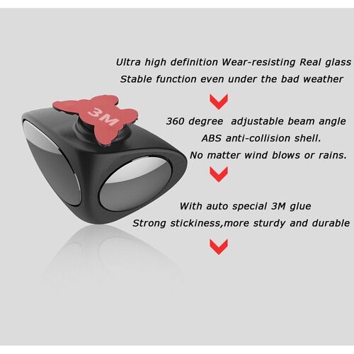Cross-border new product car rearview mirror auxiliary small mirror vehicle large field of view blind spot backup mirror 360-degree wide-angle mirror