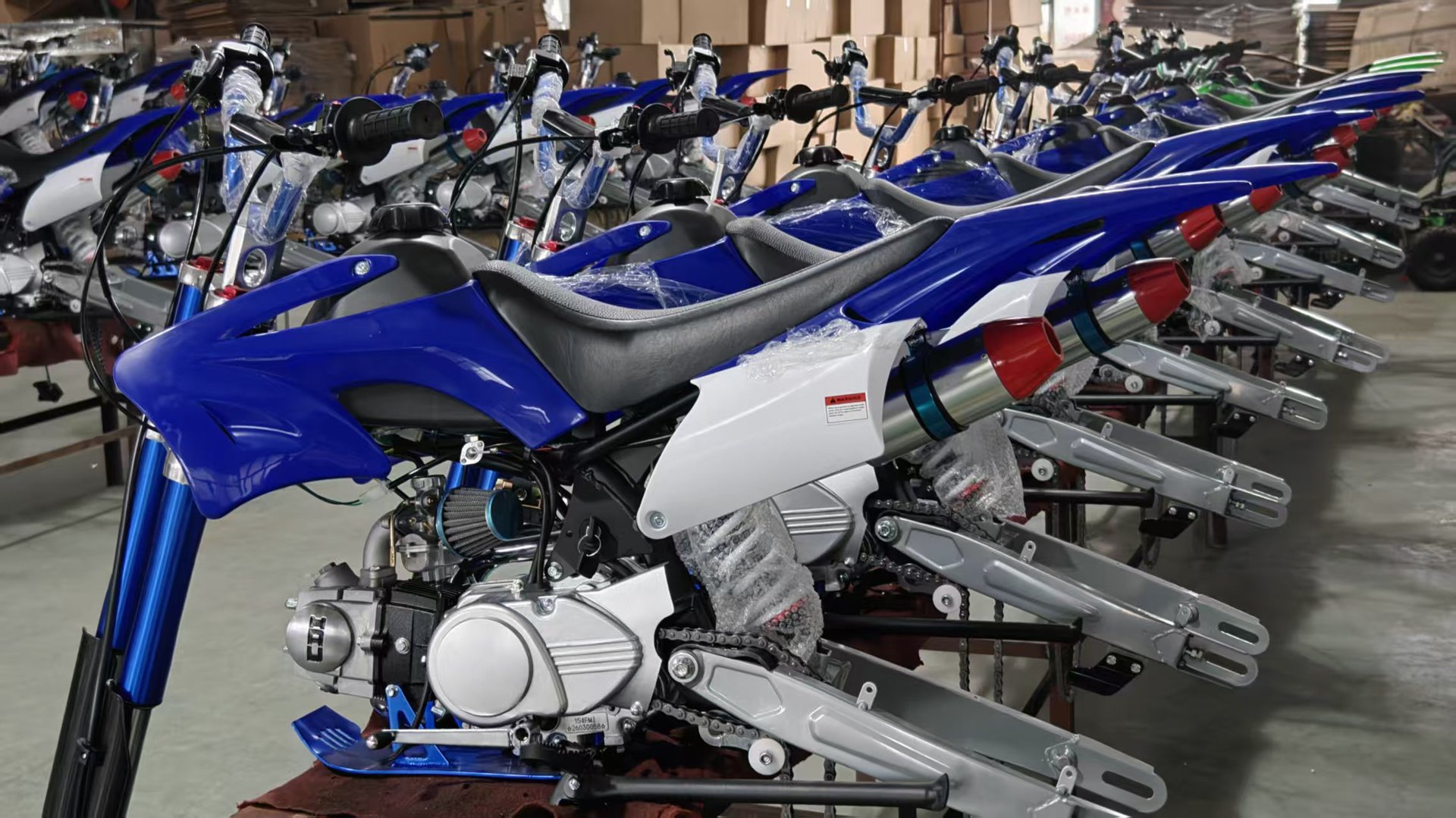 110Cc Mountain Two-Wheeled Off-Road Motorcycle with Kick-Start Aluminum Engine Base Plate/Aluminum Exhaust Pipe for Export