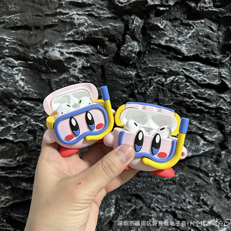 Cartoon Star Kabi Airpod Pro2 Cover para Apple Bluetooth inalámbrico 4 generación de silicona