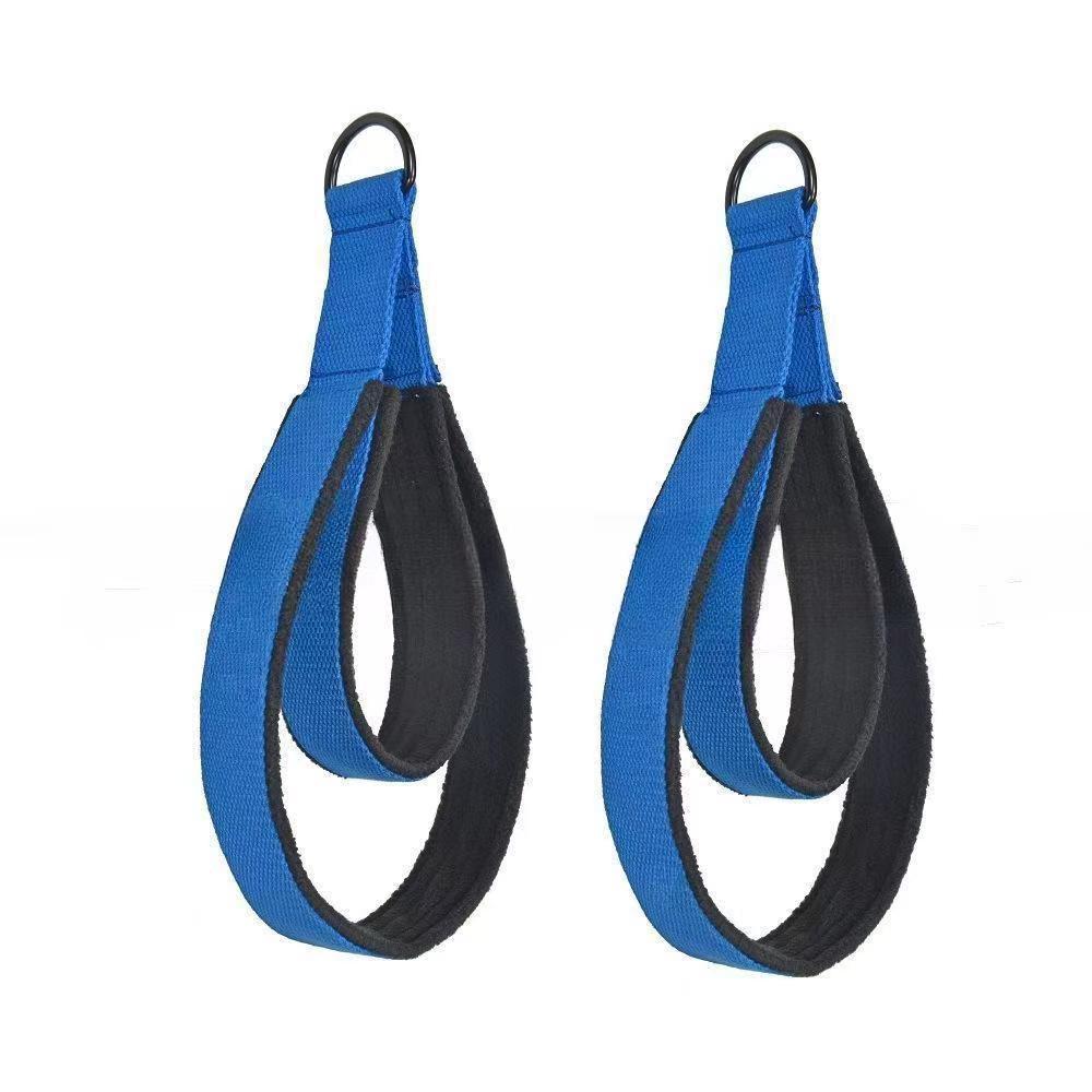 1 pair of blue cotton black rings