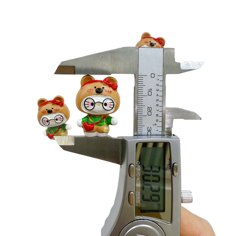 手绘树脂眼镜kitty猫摆件潮玩手办立体公仔桌面装饰品创意礼品|undefined