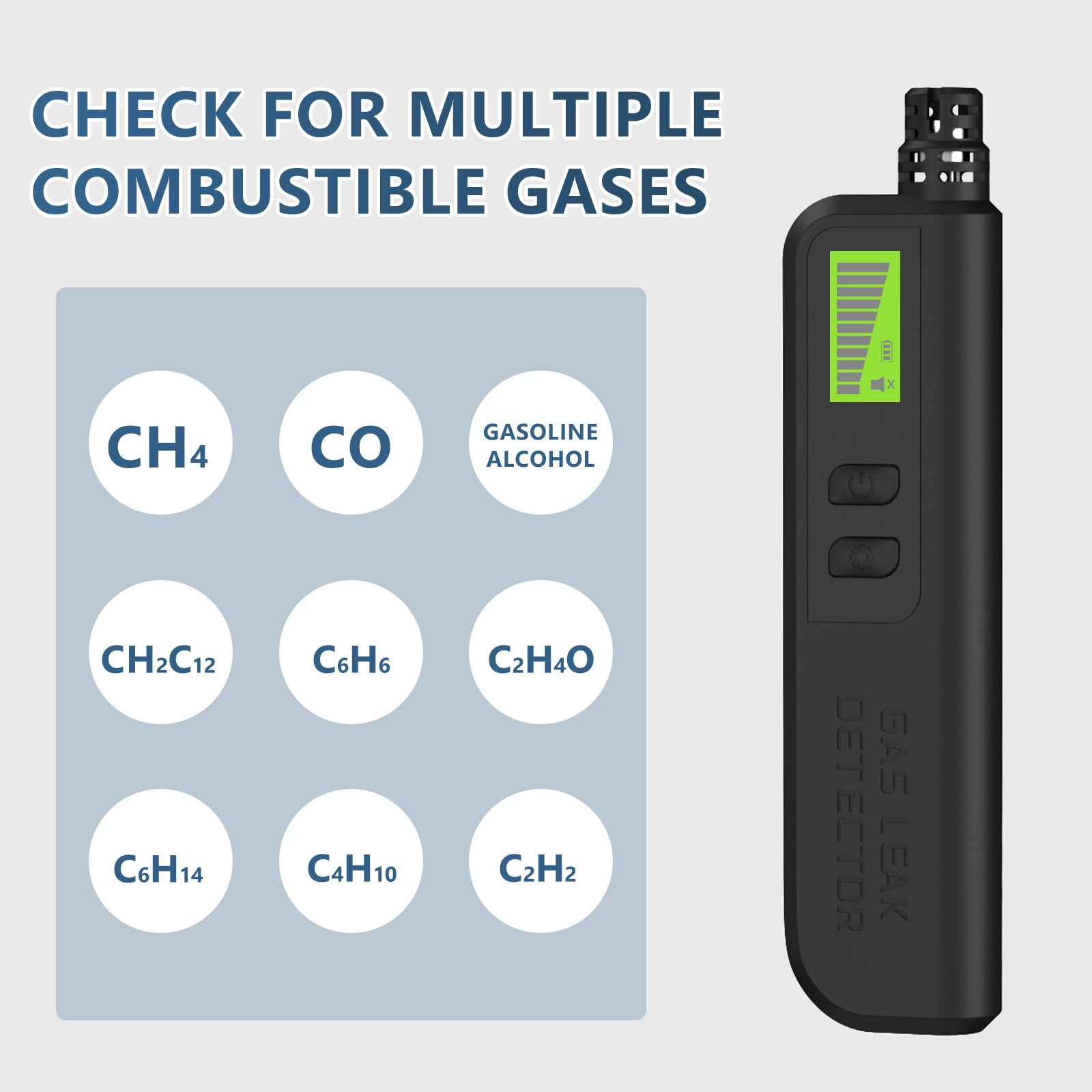 Портативный детектор утечки природного газа, метана и сжиженного газа, новый, для трансграничного использования