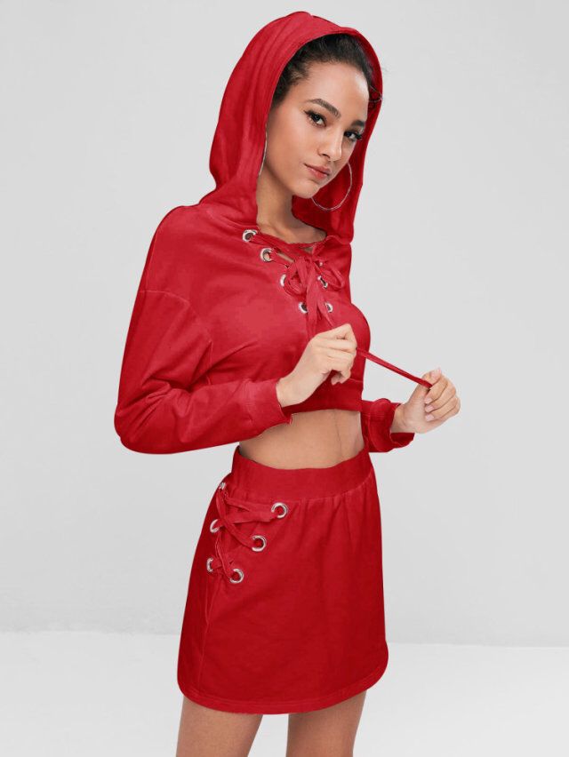 solid color long-sleeved hooded sweatshirt set Nihaostyles wholesale clothing vendor NSYF73442