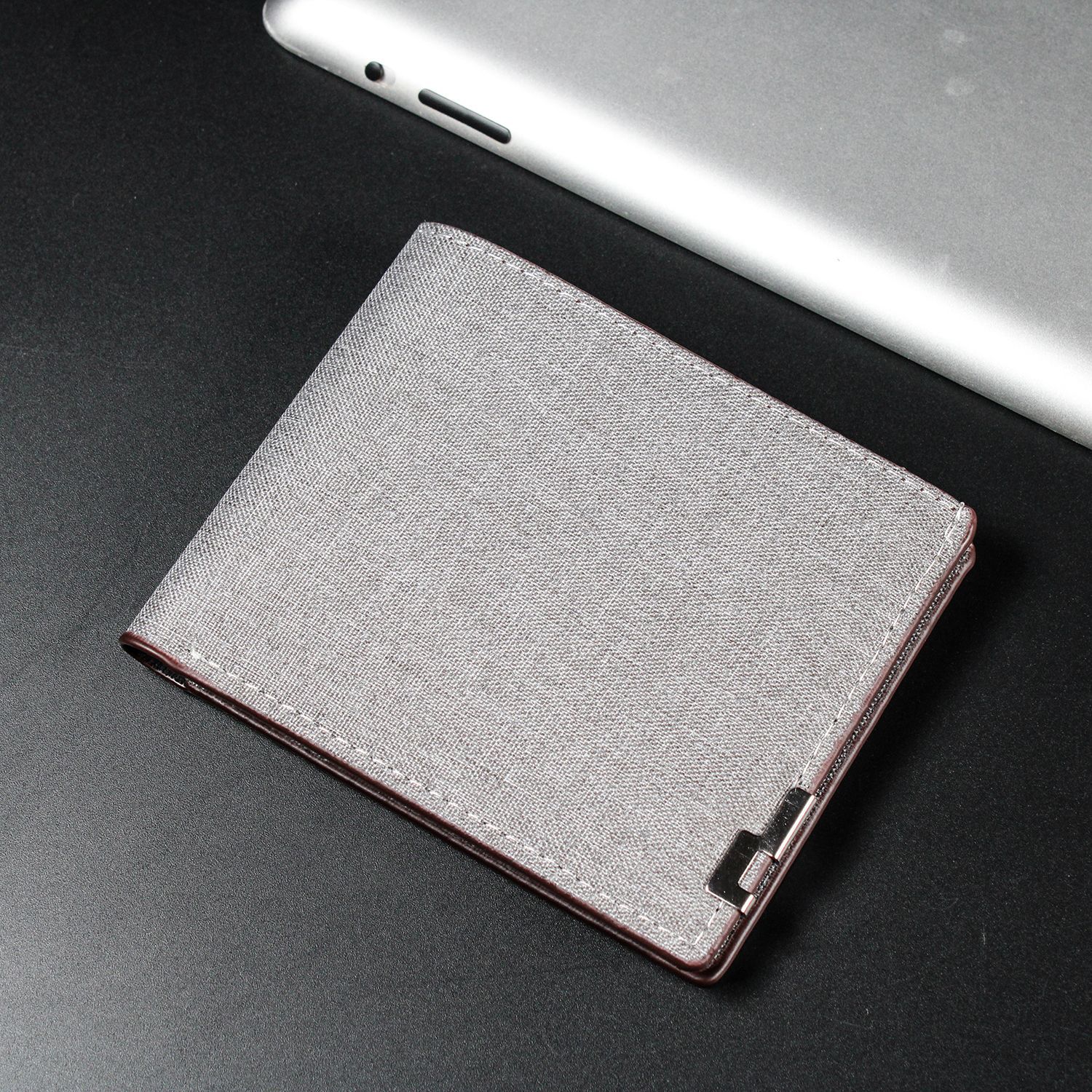 New short casual denim wallet men's multifunctional youth wallet simple coin purse wholesale
