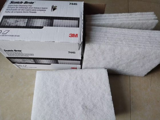 3M7445 scouring pad -3M white nylon scouring pad -3M7445 scouring pad original genuine goods