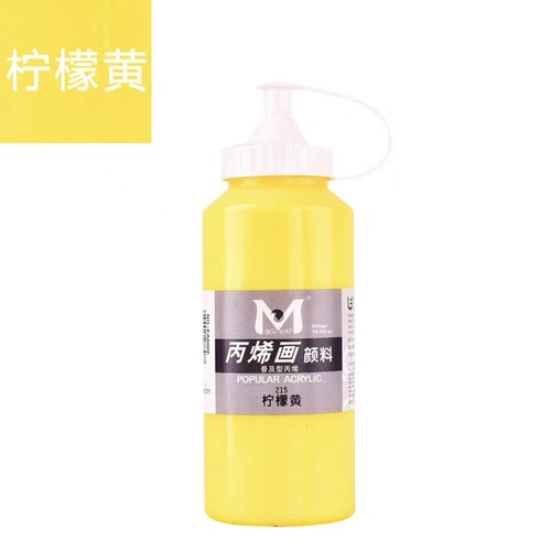 Meibangqifu 500ml acrylic paint large-capacity squeeze bottle DIY wall painting hand-painted paint waterproof and non-fading