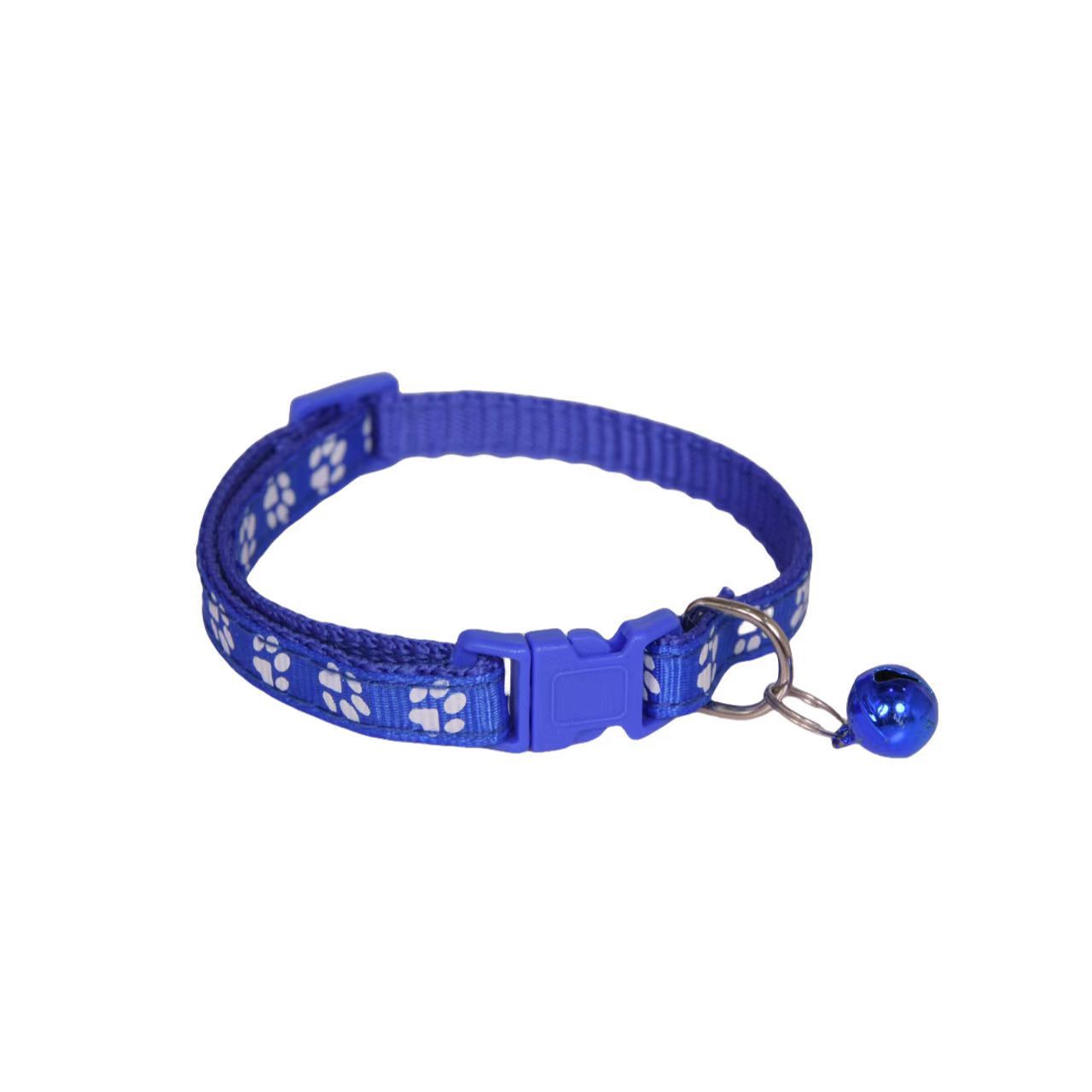 Parche para mascotas collar de huellas perro collar de gato collar de campana de una sola huella collar de hebilla de gato collar de explosión