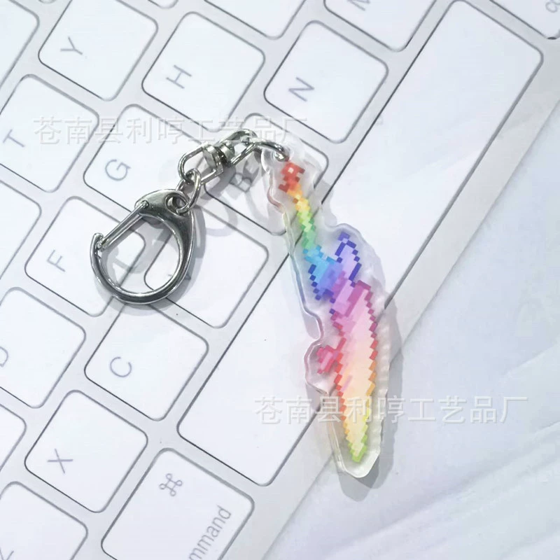 Cartoon acrylic keychain, backpack accessory