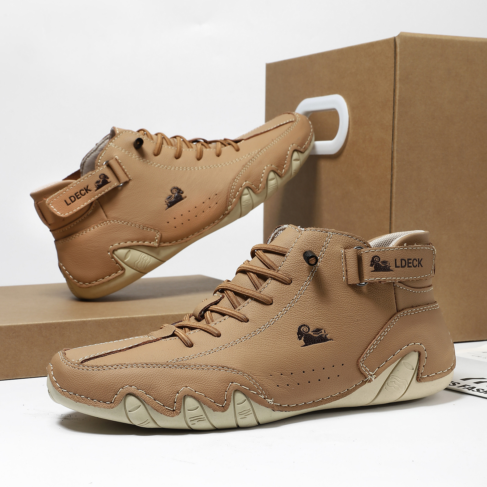 头层牛皮高帮马丁靴跨境爆款棉鞋八爪鱼秋冬季加绒男鞋男女户外鞋