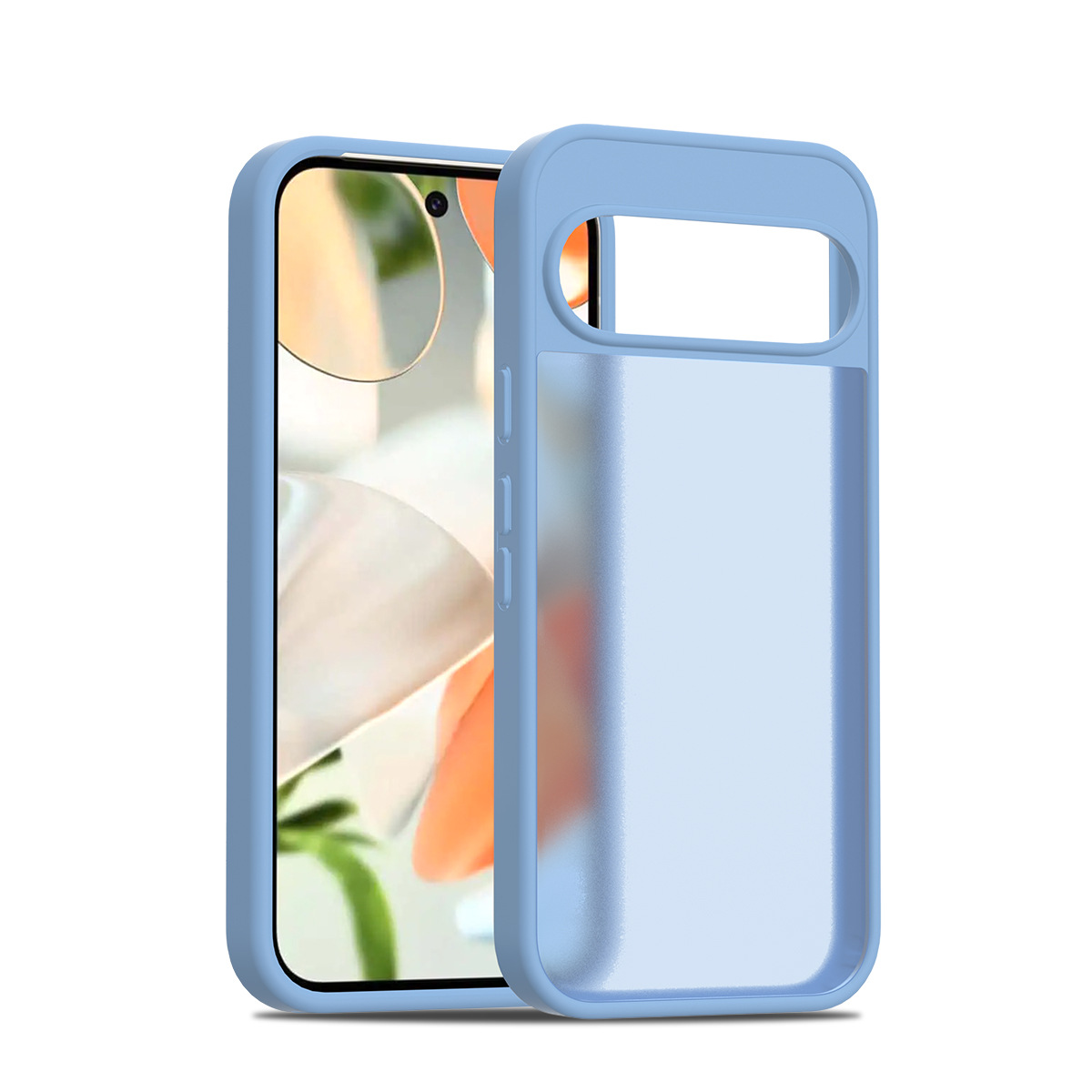 Aplicable para Google Pixel9 pro XL Silver Shield Skin Magnetic 2 - in - 1 10pro caso de teléfono semipermeable caso esmerilado