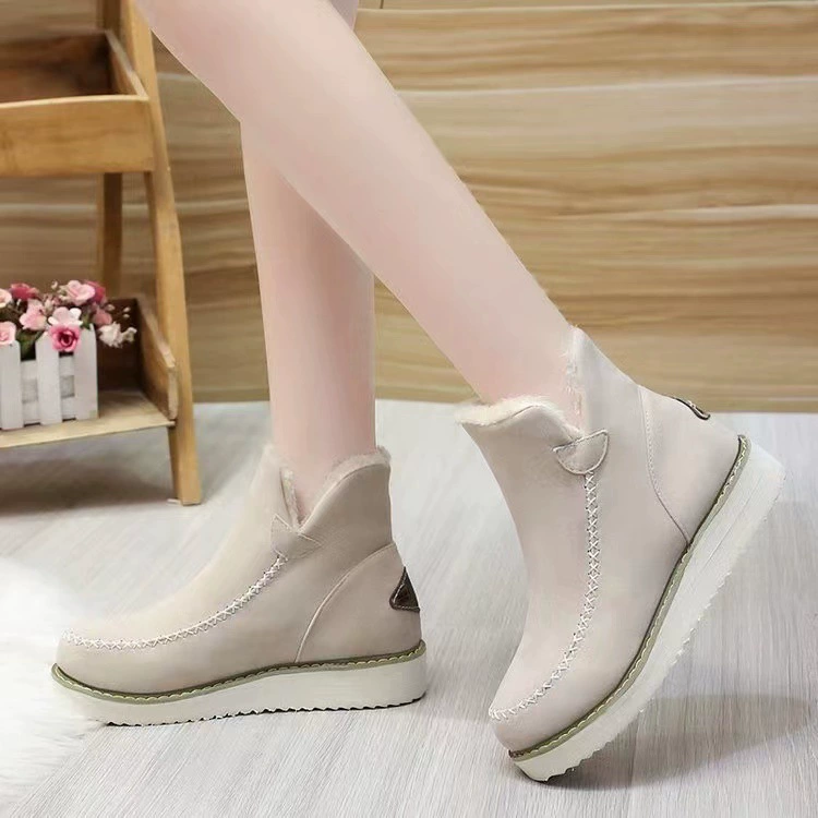 Low winter platform boots, plus sizes, 2022 — multi-color (35–43)