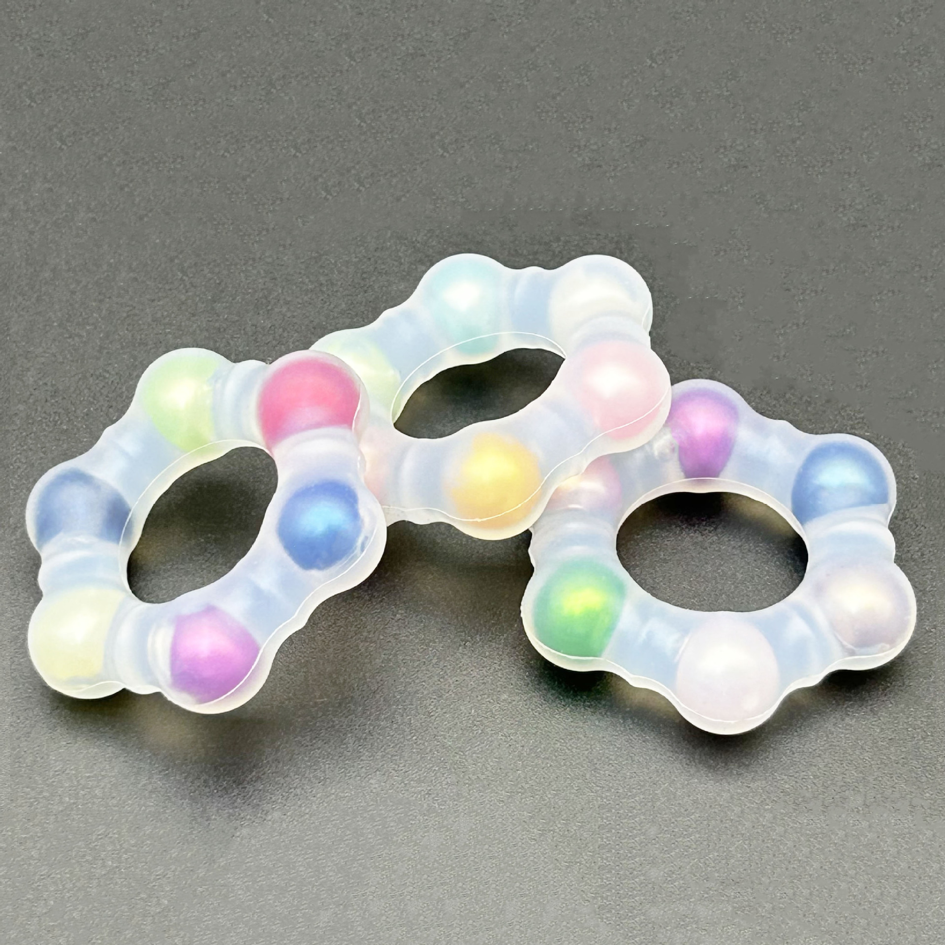 Luminous Liquid Silicone Locking Ring, Manual Delay Cock Ring for Men — detail image 8