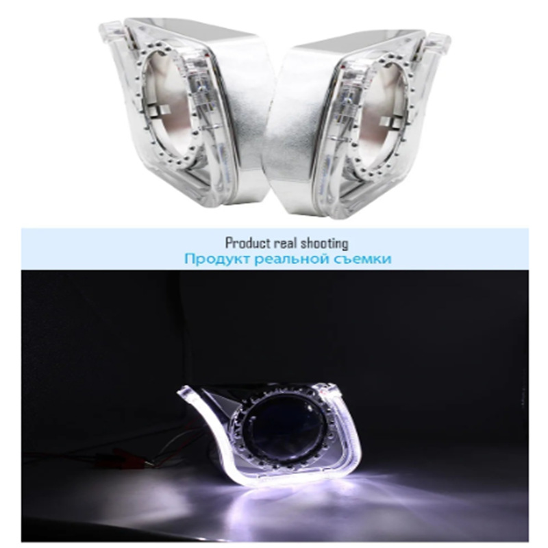 2.5 Inch inclinado U integrado luz guía de luz luz luz diurna universal ángel ojo decoración cubierta universal