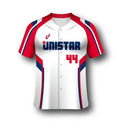 UNISTAR  短袖儿童款成人款男热升华棒球服