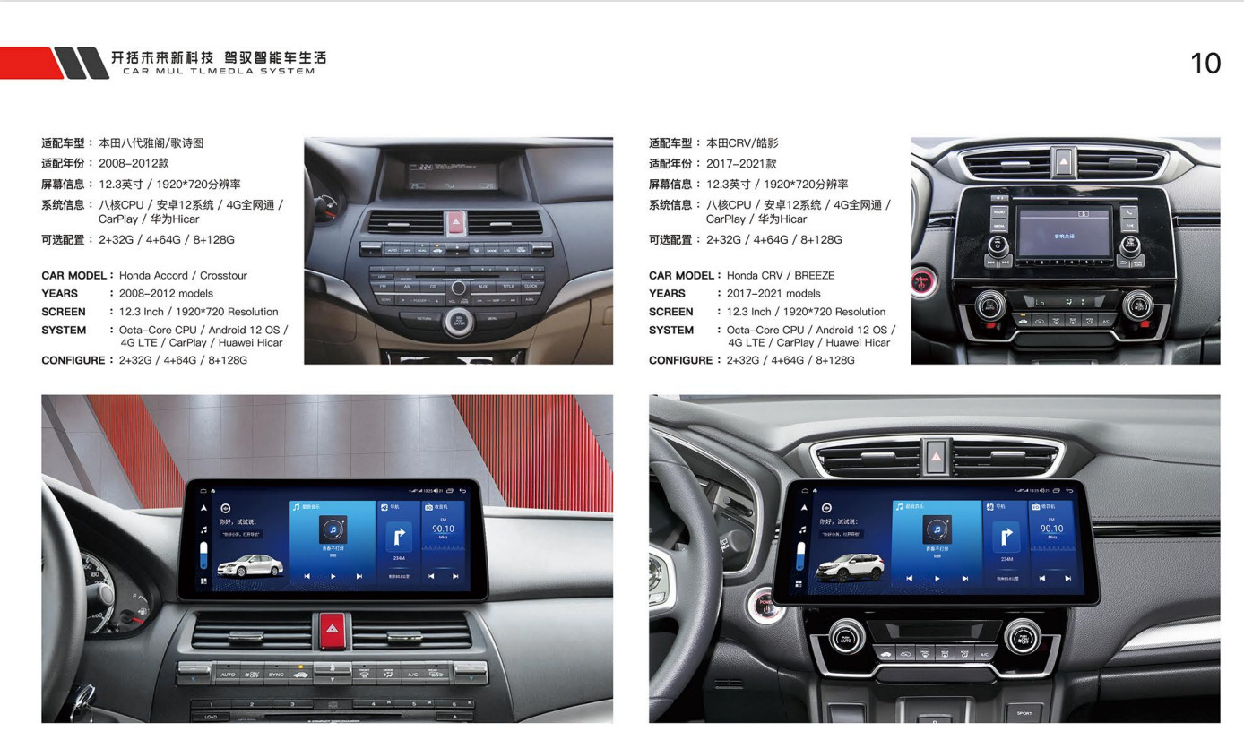 Suitable for Toyota Sienna Panoramic 360 Android 12 Modified Central Control Large-Screen Navigation All-In-One Display