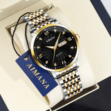 瑞士品牌跨境批发品全自动机械表夜光镶钻商务男士手表防水手表男