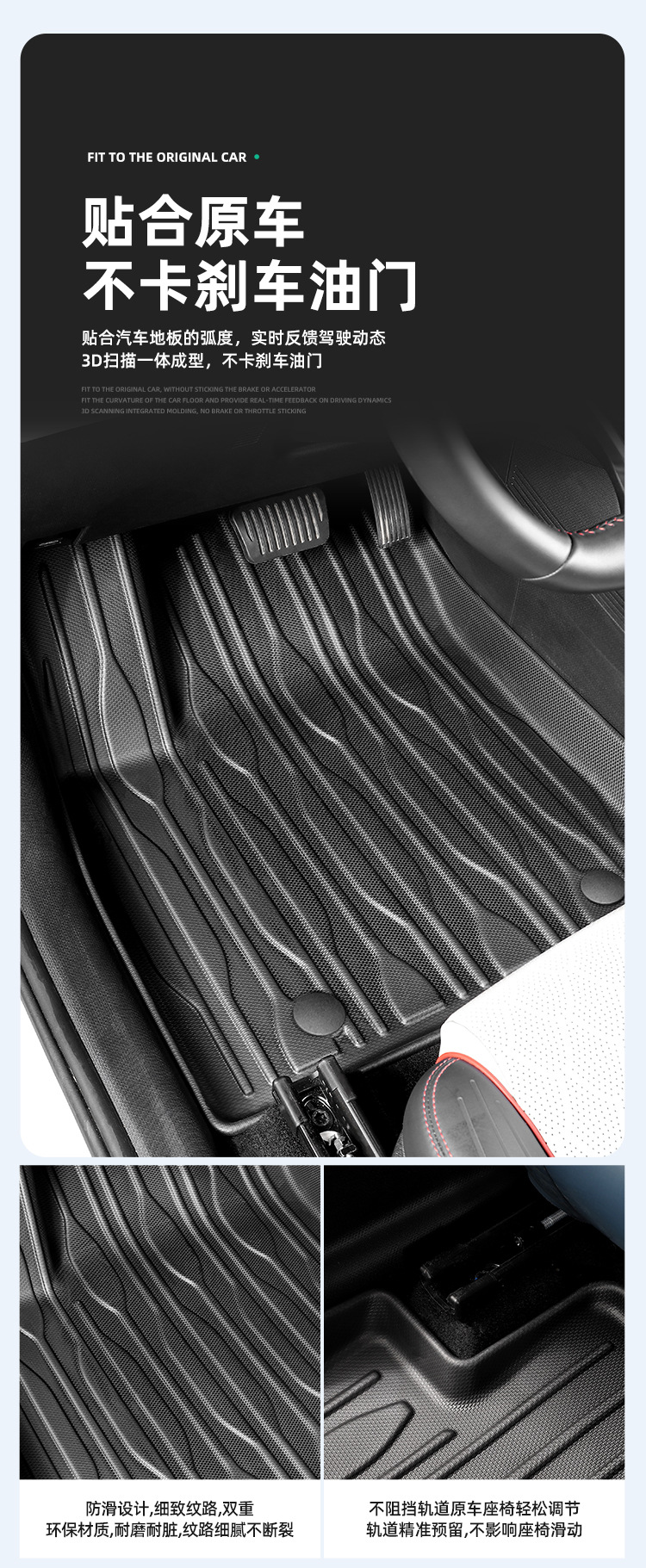 Suitable for 22-25 Yuan Plus/Atto3 Car Floor Mats Left and Right Steering Wheel Tpe Trunk Mat Seat Back Cushion