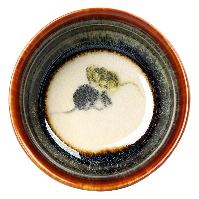 Изготовленные на заказ чайные чашки с 12 знаками зодиака, керамические чашки с подглазурной росписью, набор для чаепития кунг-фу, парные чашки, для личного использования, оптом.