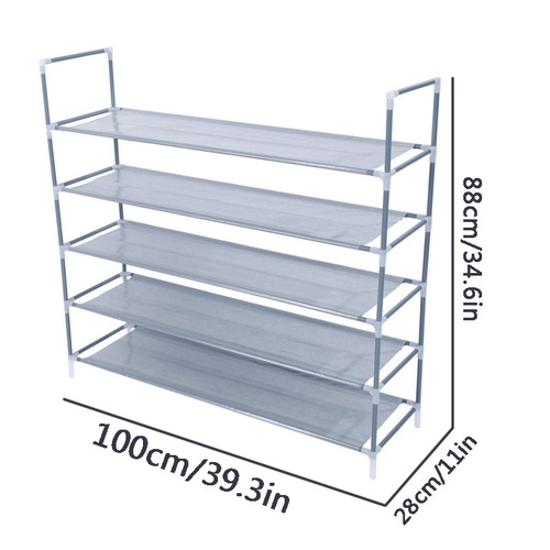 Cross-border Amazon best-selling dust-proof storage shelf dormitory wrought iron shoe cabinet non-woven large capacity storage shoe cabinet