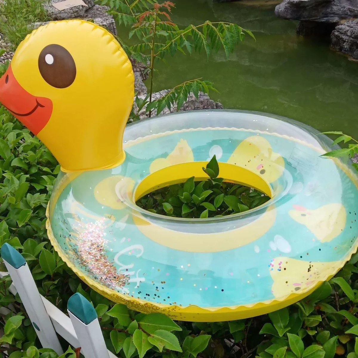 B.Duck, inflatable swimming ring, increased thickness