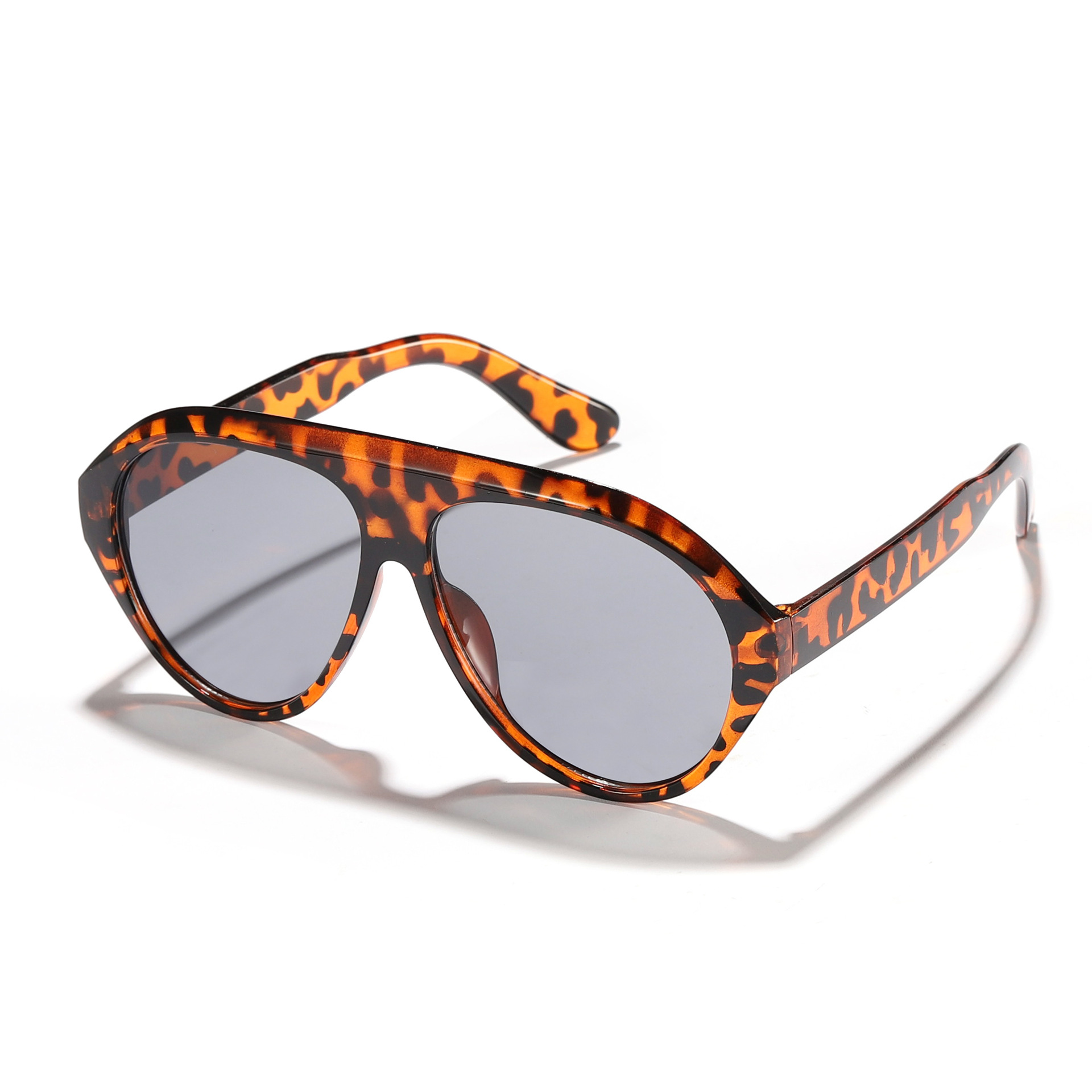 La cara grande es delgada y la tendencia del espejo de sapo, sombrilla personalizada, gafas de sol a prueba de rayos UV, fiesta de fiesta, gafas de moda