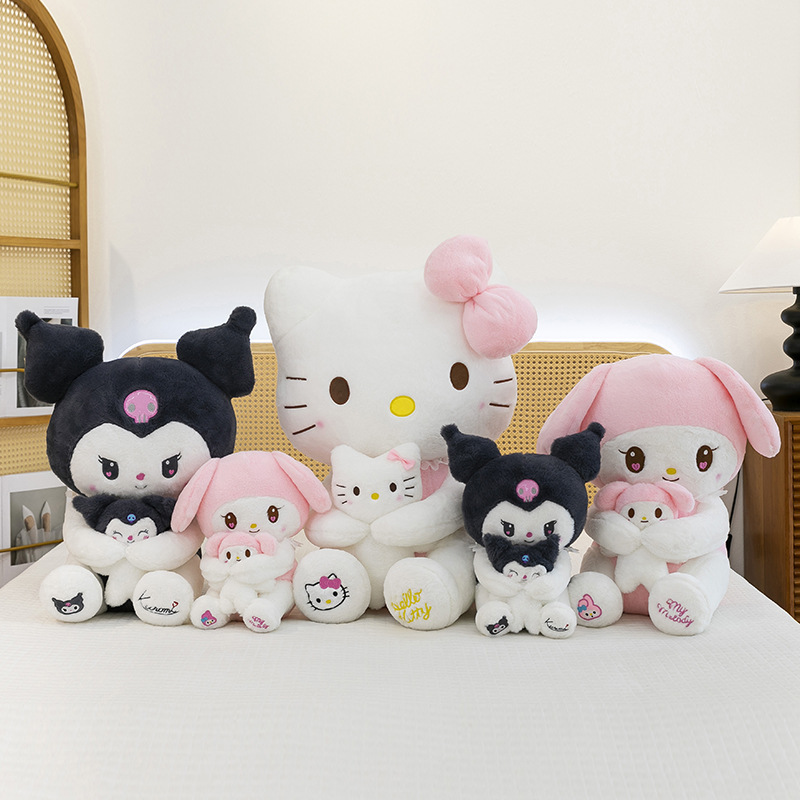 新しい母子シリーズ KT 猫クロミメロディーぬいぐるみかわいい人形漫画ギフトインターネット有名人ホットスタイル|undefined
