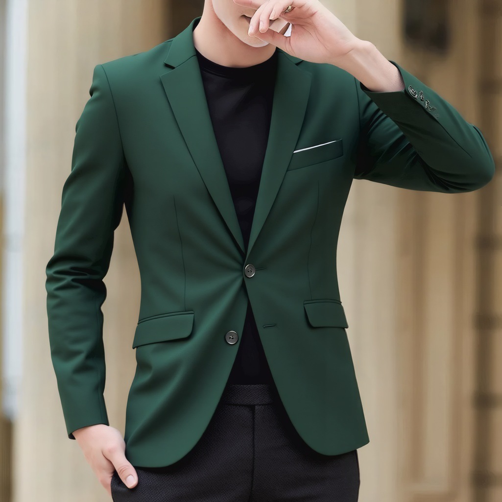 Blazer uomo slim fit giacca elegante per business e casual_voghion.com