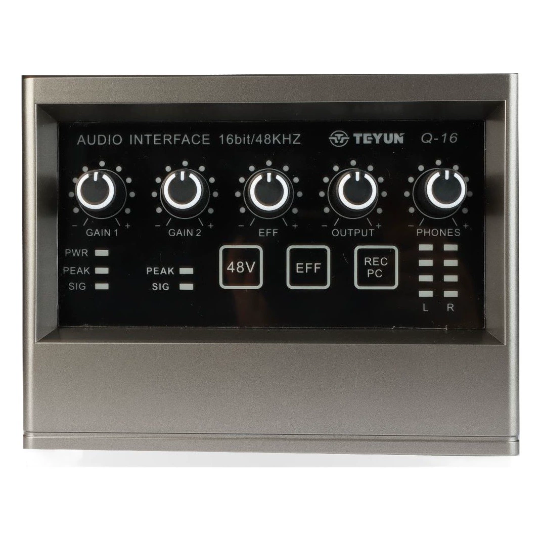 Профессиональная Звуковая карта для записи DSP реверберация 48 В компьютер мобильный телефон караоке звуковая карта музыкальный инструмент TikTok живая специальная звуковая карта