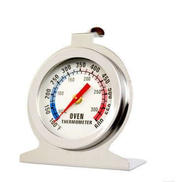 厂家直销不锈钢烤箱温度计指针式温度计可直接入烤箱使用50-300度