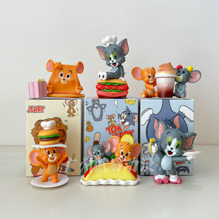 New cat and mouse Tom cat and Jerry mouse blind box cartoon hand ornaments cute gift tide play doll