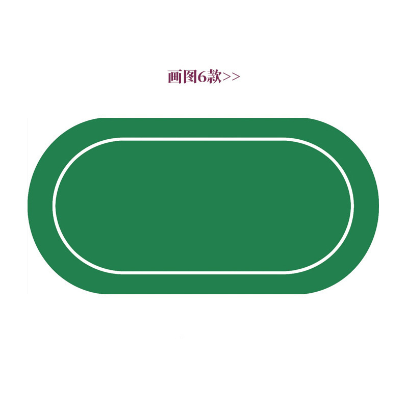 Texas poker estera de mesa Baijia dados paño estera de mesa redonda chip de juego de la tarjeta de Jack Negro alfombra de goma personalización