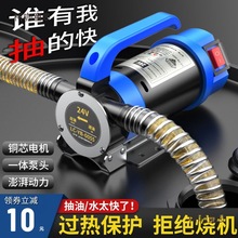 盛牌12V24V220V正反转电动抽油神器柴油泵小型抽油机加油机麦太保