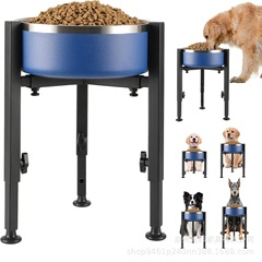 鉄芸は犬の食器棚を調節でき、高い犬の食糧棚は幅7-11「高さ14.5」を調節でき、金属犬の食器棚は支えられる