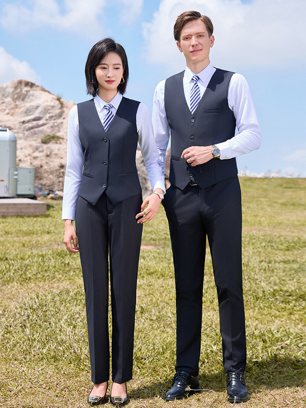 Designed Professional Suit Vest Vest Women's Work Clothes Real Estate Vest Billiard Club Bank Slim Fit